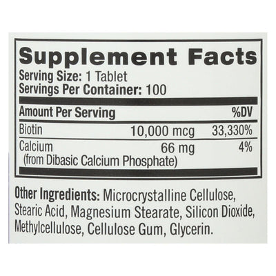 Natrol Biotin - 10000 mcg - 100 Tablets