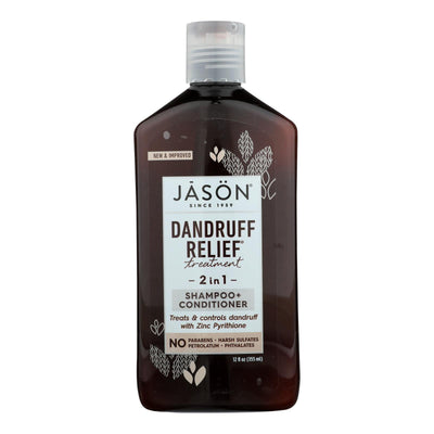 Jason Natural Products Shampoo and Conditioner - Treatment - Dandruff Relief - 12 oz