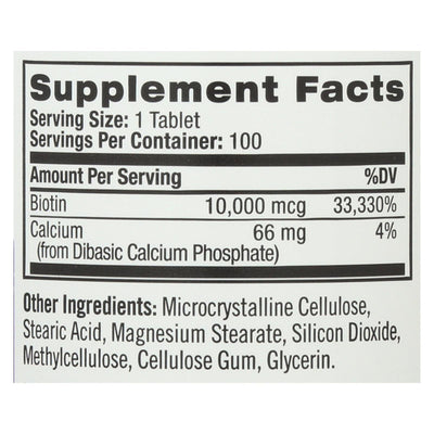 Natrol Biotin - 10000 mcg - 100 Tablets