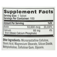 Natrol Biotin - 10000 mcg - 100 Tablets