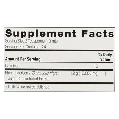 Nature's Answer - Sambucus nigra Black Elder Berry Extract - 8 fl oz